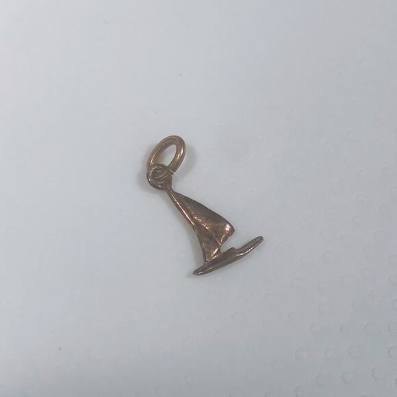 Vintage Nautical Sailor Boat Nautical SS Sailboat Charm or Pendant - Picture 2 of 6
